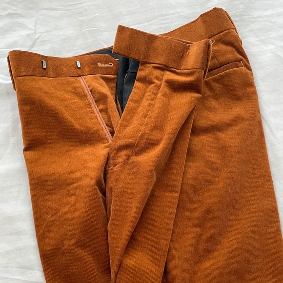 Topman 2-piece Copper Corduroy Suit Jacket & Pants - Picture 9 of 9